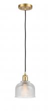 Innovations Lighting 516-1P-SG-G412 - Dayton - 1 Light - 6 inch - Satin Gold - Cord hung - Mini Pendant