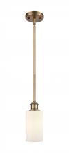 Innovations Lighting 516-1S-BB-G801 - Clymer - 1 Light - 4 inch - Brushed Brass - Mini Pendant