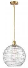 Innovations Lighting 516-1S-SG-G1213-12 - Athens Deco Swirl - 1 Light - 12 inch - Satin Gold - Mini Pendant