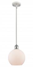 Innovations Lighting 516-1S-WPC-G121-LED - Athens - 1 Light - 8 inch - White Polished Chrome - Mini Pendant