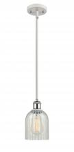 Innovations Lighting 516-1S-WPC-G2511-LED - Caledonia - 1 Light - 5 inch - White Polished Chrome - Mini Pendant