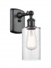 Innovations Lighting 516-1W-BK-G802 - Clymer - 1 Light - 4 inch - Matte Black - Sconce