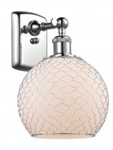 Innovations Lighting 516-1W-PC-G121-8CSN - Farmhouse Chicken Wire - 1 Light - 8 inch - Polished Chrome - Sconce