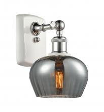 Innovations Lighting 516-1W-WPC-G93-LED - Fenton - 1 Light - 7 inch - White Polished Chrome - Sconce