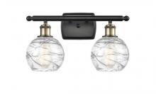 Innovations Lighting 516-2W-BAB-G1213-6 - Athens Deco Swirl - 2 Light - 16 inch - Black Antique Brass - Bath Vanity Light