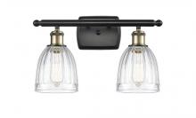 Innovations Lighting 516-2W-BAB-G442 - Brookfield - 2 Light - 16 inch - Black Antique Brass - Bath Vanity Light