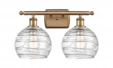Innovations Lighting 516-2W-BB-G1213-8 - Athens Deco Swirl - 2 Light - 18 inch - Brushed Brass - Bath Vanity Light