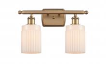 Innovations Lighting 516-2W-BB-G341-LED - Hadley - 2 Light - 15 inch - Brushed Brass - Bath Vanity Light