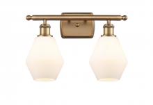 Innovations Lighting 516-2W-BB-G651-6-LED - Cindyrella - 2 Light - 16 inch - Brushed Brass - Bath Vanity Light