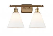 Innovations Lighting 516-2W-BB-GBC-81-LED - Berkshire - 2 Light - 18 inch - Brushed Brass - Bath Vanity Light