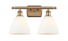 Innovations Lighting 516-2W-BB-GBD-751-LED - Bristol - 2 Light - 18 inch - Brushed Brass - Bath Vanity Light