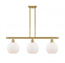 Innovations Lighting 516-3I-SG-G121-LED - Athens - 3 Light - 36 inch - Satin Gold - Cord hung - Island Light