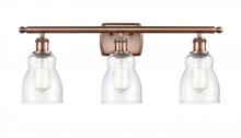 Innovations Lighting 516-3W-AC-G394 - Ellery - 3 Light - 25 inch - Antique Copper - Bath Vanity Light