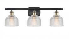 Innovations Lighting 516-3W-BAB-G412 - Dayton - 3 Light - 26 inch - Black Antique Brass - Bath Vanity Light