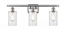 Innovations Lighting 516-3W-SN-G802 - Clymer - 3 Light - 24 inch - Brushed Satin Nickel - Bath Vanity Light