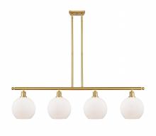 Innovations Lighting 516-4I-SG-G121-LED - Athens - 4 Light - 48 inch - Satin Gold - Cord hung - Island Light