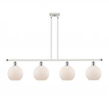 Innovations Lighting 516-4I-WPC-G121-LED - Athens - 4 Light - 48 inch - White Polished Chrome - Cord hung - Island Light