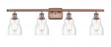 Innovations Lighting 516-4W-AC-G394 - Ellery - 4 Light - 35 inch - Antique Copper - Bath Vanity Light
