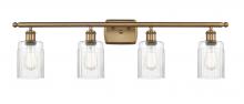 Innovations Lighting 516-4W-BB-G342 - Hadley - 4 Light - 35 inch - Brushed Brass - Bath Vanity Light