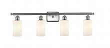 Innovations Lighting 516-4W-SN-G801 - Clymer - 4 Light - 34 inch - Brushed Satin Nickel - Bath Vanity Light