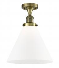 Innovations Lighting 517-1CH-AB-G41-L-LED - Cone - 1 Light - 12 inch - Antique Brass - Semi-Flush Mount