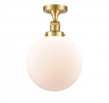 Innovations Lighting 517-1CH-SG-G201-10-LED - Beacon - 1 Light - 10 inch - Satin Gold - Semi-Flush Mount