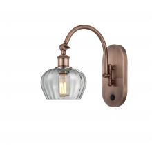 Innovations Lighting 518-1W-AC-G92 - Fenton - 1 Light - 7 inch - Antique Copper - Sconce