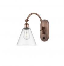 Innovations Lighting 518-1W-AC-GBC-82 - Berkshire - 1 Light - 8 inch - Antique Copper - Sconce