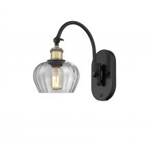 Innovations Lighting 518-1W-BAB-G92 - Fenton - 1 Light - 7 inch - Black Antique Brass - Sconce