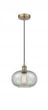 Innovations Lighting 616-1P-AB-G249-LED - Gorham - 1 Light - 10 inch - Antique Brass - Cord hung - Mini Pendant