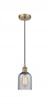 Innovations Lighting 616-1P-AB-G257 - Caledonia - 1 Light - 5 inch - Antique Brass - Cord hung - Mini Pendant