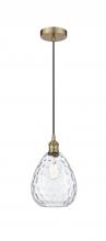 Innovations Lighting 616-1P-AB-G372-LED - Waverly - 1 Light - 8 inch - Antique Brass - Cord hung - Mini Pendant