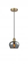 Innovations Lighting 616-1P-AB-G93 - Fenton - 1 Light - 7 inch - Antique Brass - Mini Pendant