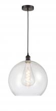 Innovations Lighting 616-1P-OB-G124-14 - Athens - 1 Light - 14 inch - Oil Rubbed Bronze - Cord hung - Pendant