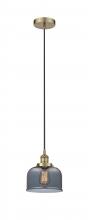 Innovations Lighting 616-1PH-AB-G73-LED - Bell - 1 Light - 8 inch - Antique Brass - Cord hung - Mini Pendant