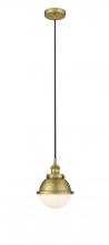 Innovations Lighting 616-1PH-BB-HFS-61-BB-LED - Hampden - 1 Light - 7 inch - Brushed Brass - Cord hung - Mini Pendant