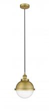 Innovations Lighting 616-1PH-BB-HFS-84-BB-LED - Hampden - 1 Light - 9 inch - Brushed Brass - Cord hung - Mini Pendant