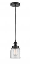 Innovations Lighting 616-1PH-BK-G52-LED - Bell - 1 Light - 5 inch - Matte Black - Cord hung - Mini Pendant