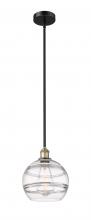 Innovations Lighting 616-1S-BAB-G556-10CL - Rochester - 1 Light - 10 inch - Black Antique Brass - Cord hung - Mini Pendant