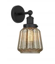 Innovations Lighting 616-1W-BK-G146 - Chatham - 1 Light - 7 inch - Matte Black - Sconce