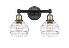 Innovations Lighting 616-2W-BAB-G556-6CL - Rochester - 2 Light - 15 inch - Black Antique Brass - Bath Vanity Light