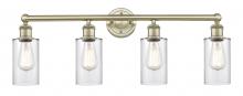 Innovations Lighting 616-4W-AB-G802 - Clymer - 4 Light - 31 inch - Antique Brass - Bath Vanity Light