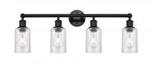 Innovations Lighting 616-4W-BK-G804 - Clymer - 4 Light - 31 inch - Matte Black - Bath Vanity Light