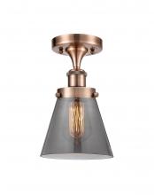 Innovations Lighting 916-1C-AC-G63-LED - Cone - 1 Light - 6 inch - Antique Copper - Semi-Flush Mount