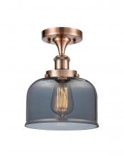 Innovations Lighting 916-1C-AC-G73-LED - Bell - 1 Light - 8 inch - Antique Copper - Semi-Flush Mount