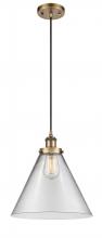 Innovations Lighting 916-1P-BB-G42-L - Cone - 1 Light - 12 inch - Brushed Brass - Cord hung - Mini Pendant