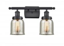 Innovations Lighting 916-2W-BK-G58-LED - Bell - 2 Light - 16 inch - Matte Black - Bath Vanity Light