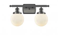 Innovations Lighting 916-2W-OB-G201-6 - Beacon - 2 Light - 16 inch - Oil Rubbed Bronze - Bath Vanity Light