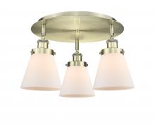 Innovations Lighting 916-3C-AB-G61 - Cone - 3 Light - 18 inch - Antique Brass - Flush Mount