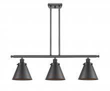 Innovations Lighting 916-3I-BK-M13-LED - Appalachian - 3 Light - 36 inch - Matte Black - Stem Hung - Island Light